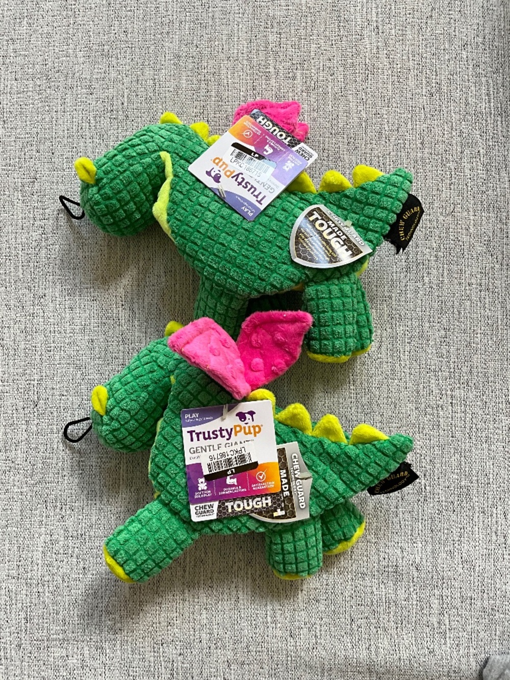 2 dragon dog toys